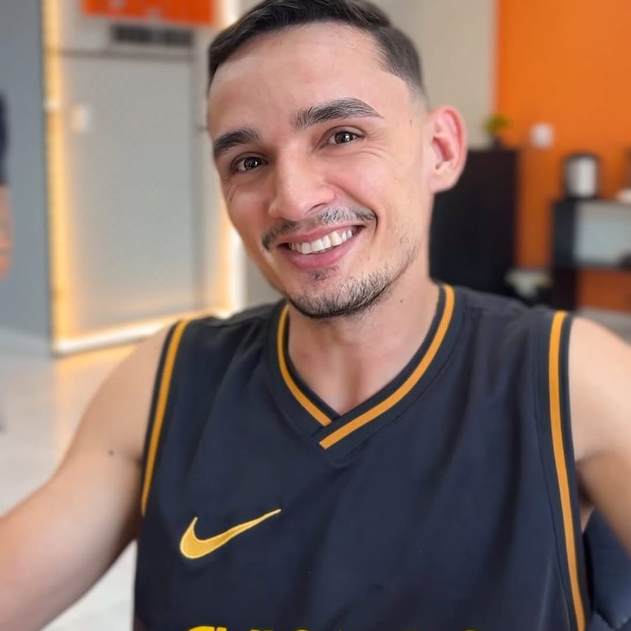 Cliente na cadeira